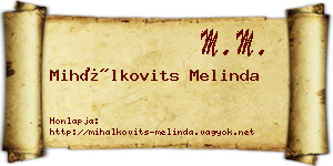 Mihálkovits Melinda névjegykártya